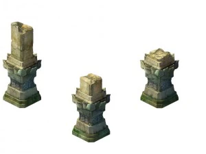 game model - kashayana buddha forest stone magic a 3D Model
