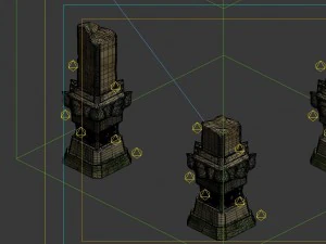 game model - kashayana buddha forest stone magic a 3D Model