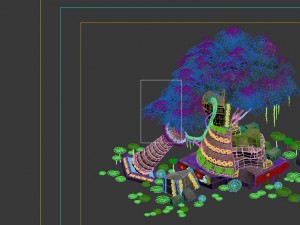 game model - kashayana buddhist forest broken wate 3D Модель