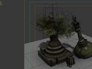 game model - kashayana buddhist forest broken wate Modèle 3D
