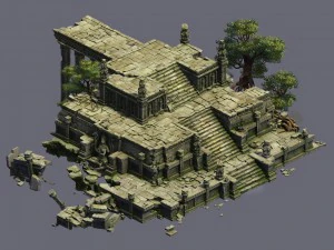 modello di gioco: Kashayana Buddha Forest Law Hall Alta Modello 3D