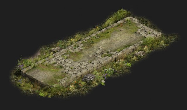 game model - kashayana buddha forest trail 1 3D 모델 .c4d .max .obj .3ds .fbx .stl .blend 
