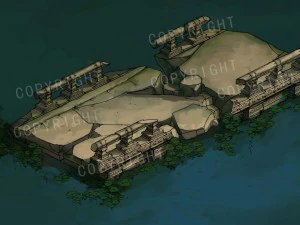 游戏模型-迦叶佛林石桥 3D 模型