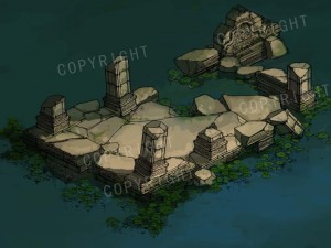 game model - kashayana buddha forest water cloiste 3D मॉडल