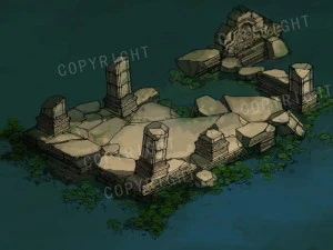 game model - kashayana buddha forest water cloiste 3D Model