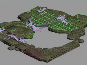 game model - kasyapa forest water platform 3D 模型