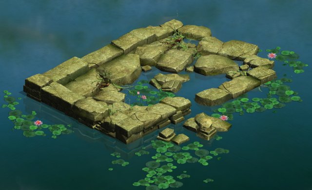 game model - kasyapa forest water platform 02 3D Model .c4d .max .obj .3ds .fbx .stl .blend 