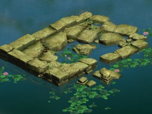 game model - kasyapa forest water platform 02 3D मॉडल