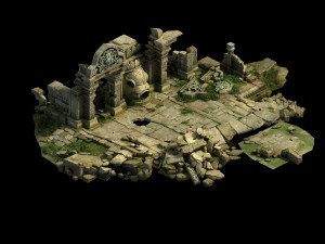 game model - kashayana buddha forest four kings ha 3D Model