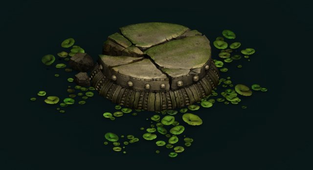 game model - kapu buddha trail forest little lotus 3D Model .c4d .max .obj .3ds .fbx .stl .blend 