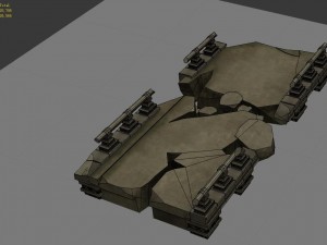 game model - kashayana buddhism forest broken ston 3D 模型