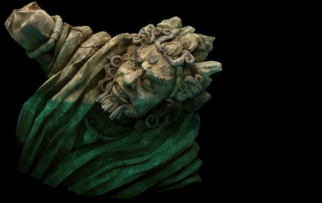 game model - kashayana buddha forest water sculptu Modello 3D .c4d .max .obj .3ds .fbx .stl .blend