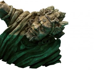 game model - kashayana buddha forest water sculptu Modello 3D