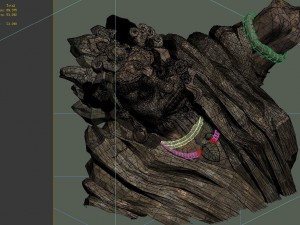 game model - kashayana buddha forest water sculptu Modello 3D