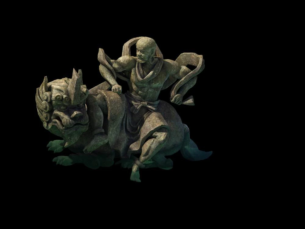 game model - kashayana buddha forest water sculptu 3D Model .c4d .max .obj .3ds .fbx .stl .blend