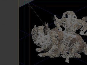 game model - kashayana buddha forest water sculptu 3D Модель