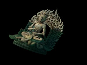 game model - kashayana buddha forest water sculptu 3D Model