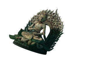 game model - kashayana buddha forest water sculptu Modello 3D