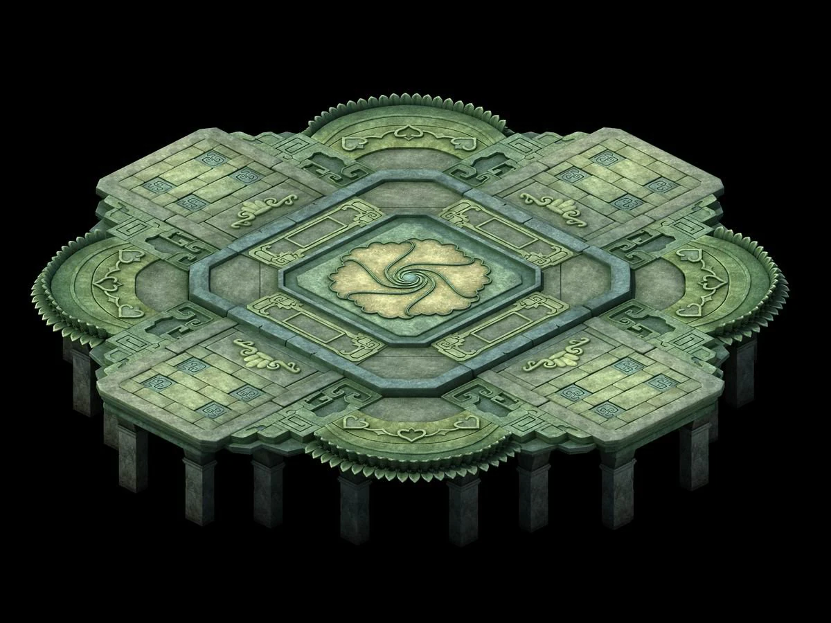 game model - kashayana buddha forest water shueit 3D Model .c4d .max .obj .3ds .fbx .stl .blend 