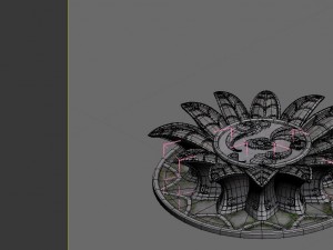 game model - kapya buddha forest little lotus bloc 3D Model