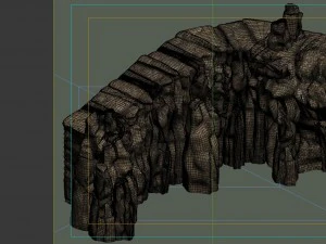 game model - buddha cliff cliffs 3D Model