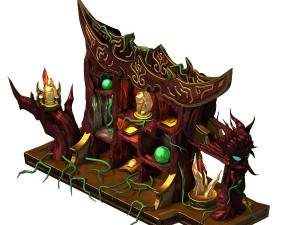 game model - furniture cabinet disillusion ming 5 3D Model