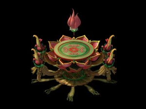 game models - family objects - eight immortals tab 3D Model