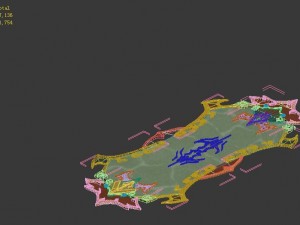 game model - family interior items fox fur carpet 3D Model