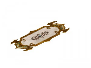 game model - family interior items fox fur carpet 3D Model