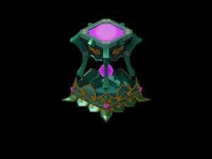 game model - family objects - white jade stool set Modello 3D