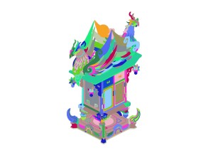 game models - family objects - birds cabinet 3Dモデル