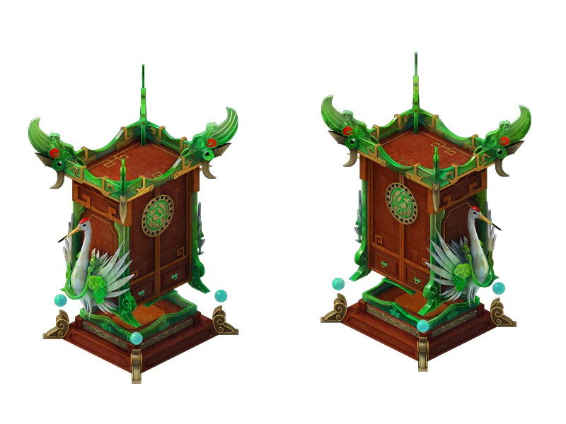 game models - family objects - birds cabinet 02 3D Model .c4d .max .obj .3ds .fbx .stl .blend 