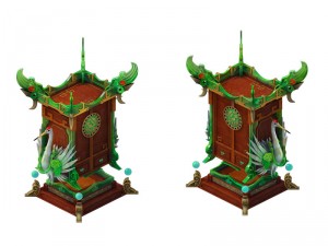 game models - family objects - birds cabinet 02 3D Model