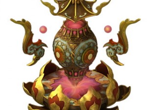game model - family objects - lotus censer Modelo 3D