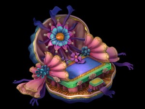 game model - family objects - bilolong king bed 02 3D 모델