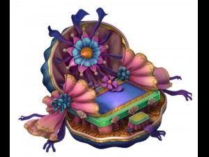 game model - family objects - bilolong king bed 02 3D 모델
