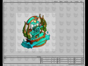 game model - family objects - ice lingxian lattice Modello 3D