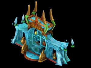game model - family objects - ice lingxian lattice 3D 모델