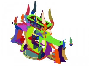 game model - family objects - ice lingxian lattice 3D 모델
