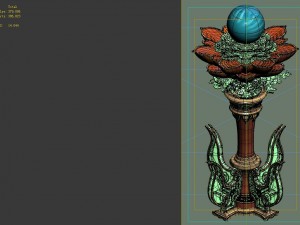 game model - family objects - cailian with beads 0 3D मॉडल