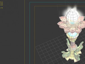 game model - family objects - cailian with beads 0 3D 模型
