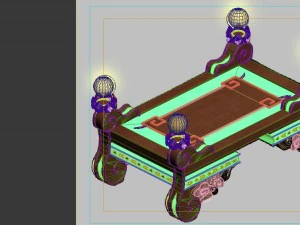game model - intra family objects - coffee table 0 3D Model