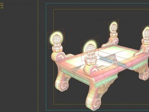 game model - intra family objects - coffee table 0 3Dモデル