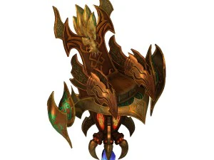 oyun modeli - aile nesneleri - chiyou tahtı 02 3D Model