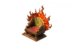 game model - family objects - red chance fire clou 3D Model