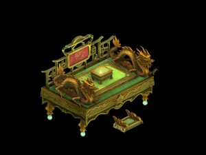 model permainan - benda keluarga - tempat tidur 03 Model 3D