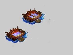 game model - home interior objects - bed cushion 0 3D Model