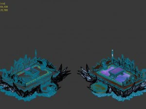 game model - home interior objects - bed cushion 0 3D Model