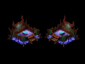 game model - home interior objects - bed cushion 0 3D मॉडल