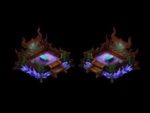 model gry - obiekty wnętrza domu - poduszka na ł&oacute;żko 0 Model 3D